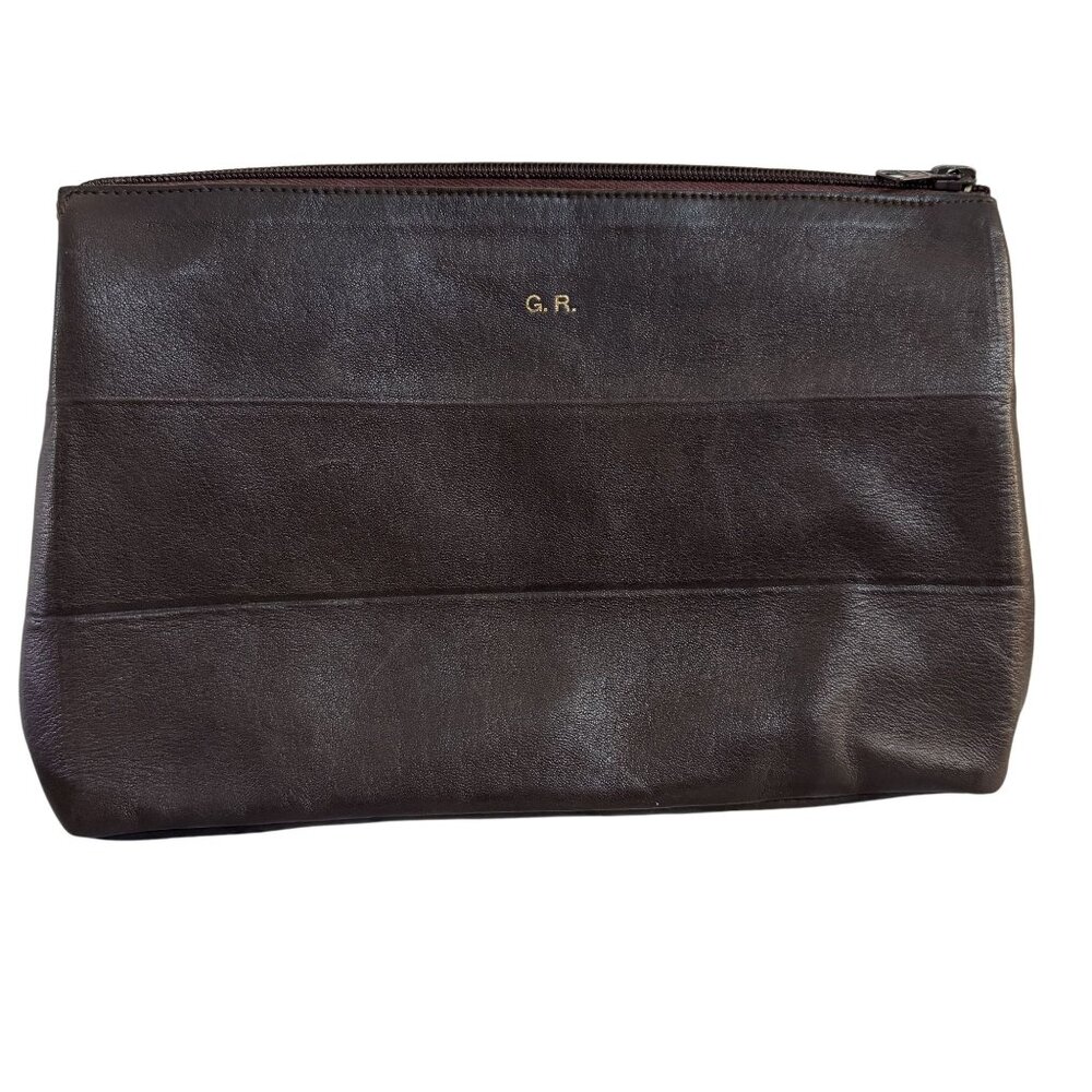 Vintage Le TAnneur for T. Anthony LTD G.R. Soft Leather Brown Clutch Bag